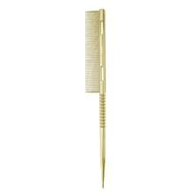 1pc New Electroplated Pointed Tip Aluminum Hair Comb, Women Hair Dyeing Sectioning Teasing Salon Hairstyling Brush, Heat Resistant Anti-Static Comb With Spiral Non-Slip Handle And Fine Teeth, Back To School, Travel Holiday Essentials, Hair Accessories For Women, Brush, Detangling Brush, Ball Brush, Mini Hair Brush Set, Wooden Comb, Hair Brush, Hairdressing Equipment, Hairstyle, Hairdressing, Hair Brush, Brush Hair Brush Set, Comb Hair, Comb For Curls, Detangling Brush, Hair Brush For Women, Barber Accessories, Barbershop, Hairdressing Equipment