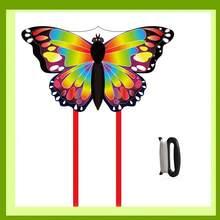 Orange Butterfly-Shaped Kite, Colorful Butterfly Design, Outdoor Leisure Essential, Spring - Multicolor - View 7