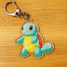 pokemon 5 Stück Pikachu Acryl Schlüsselanhänger, doppelseitiger Cartoon Pokémon Anhänger, DIY Accessoires, Taschenanhänger, Auto Schlüsselanhänger (Pokémon Muster Serie zufällig)