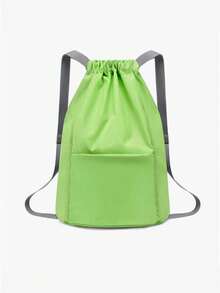 Unisex Lightweight Adjustable Backpack, Outdoor Hiking Basketball Backpack, Student Backpack - Black - View 10