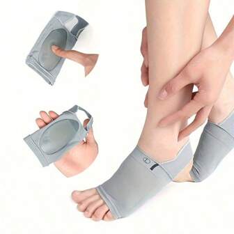 1pair Bandage Arch Foot Pad Flat Arch Collapse Orthopedic Pad Foot Valgus Arch Socks