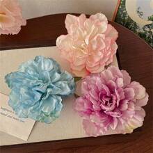 1 Stück exquisiter Blumen Seitenklemm Foto Requisit Haarclip, romantischer ästhetischer Stil Haaraccessoire für Mädchen, Pfingstrosen & Kamelien Design Haarklammer Haarspangen