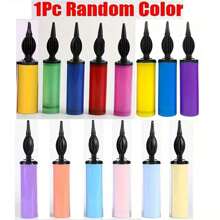 1pc/3pcs/Set Balloon Inflator, Hand Pump, Portable Foot Pump, Balloon Air Blower, Suitable For Birthday Party, Celebration, Wedding, Balloon Inflation (Random Color)