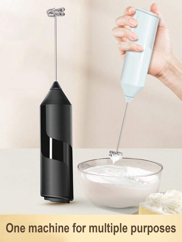 Wireless Milk Frother Handheld Electric Milk Frother Foamer For Coffee, Home Kitchen Mini Egg Beater