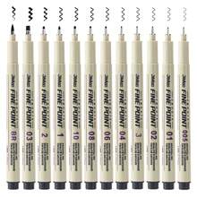6/9/12pcs Waterproof Needle Tube Art Line Drawing Painting Marker Pens With Soft Head, Suitable For Architectural & Art Projects Back To School