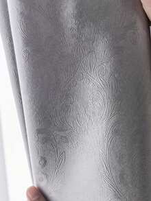 1pc Solid Color Curtain For Living Room Bedroom, Blackout, Decorative, Soundproof, Thermal Insulation, Privacy Protection, With Jacquard Craftsmanship