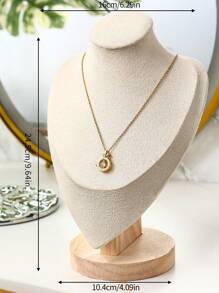 Velvet Portrait Necklace Display Pendant Organizer Jewelry Display Stand Jewelry Mannequin Bust Necklace Pendant Window Display