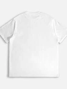 Women's Casual Am Coast Graphic T-Shirt, Round Neck, Short Sleeve, Knit Fabric, 180g, Lemon & Striped Print, Regular Fit, Machine Washable, White, Casual Wear |   Coastal Theme Shirt |   Regular Fit Shirt, Ladies T Shirts - 白色 - 查看 2