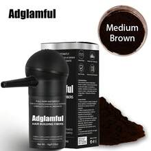 Adglamfu Hair Building Fibers - Natural, No-Mark Fiber For Fuller, 15g Spray-On Formula With Bottle, Perfect For Dates & Parties - 彩色 - 查看 13