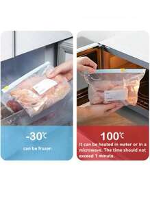 45 Pieces Of Resealable Food Storage Bags (Contains 10 Large Bags + 15 Medium Bags + 20 Small Bags), Thickened Freezer Bags, Suitable For Microwave Heating, Blue, Used For Long-Lasting Food Preservation And Organization, Transparent PE Bag Zipper Bag, Suitable For Kitchen Food Separation Collection, Snack Storage, Fruit And Vegetable Classification, Ensuring Fresh Ingredients, Essential Household Fresh-Keeping Bags