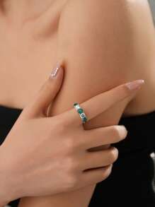925 Sterling Silver Elegant Finger Ring, Suitable For Daily Wear, Wedding Anniversary Gift, Fashion Quality Ring