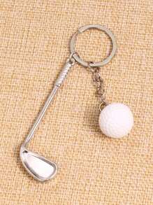 1pc Funny Golf Ball Key Chain Accessory