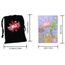 1 件 Tranjis Virus & Virus2 Evolution 定制卡夹/储物袋，防潮卡牌保护套，便携式防压游戏配件，适合 2-8 人棋盘游戏，智力卡牌玩具，可作为礼物赠送 - 彩色 - 查看 9