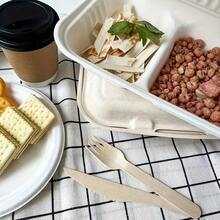 7/12/25/50/100/150/300 件高品质木制餐具套装 - 刀、叉、勺、沙拉叉、冰淇淋勺、蛋糕叉，适合派对、生日、婚礼、家居装饰、厨房、圣诞节、万圣节、感恩节 - 彩色 - 查看 4