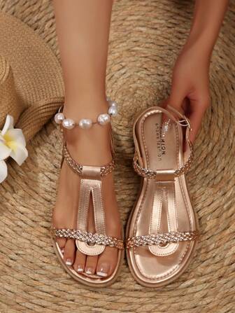 Comfortable, Lightweight, Non-Slip, Versatile Women's Flat Sandals, Suitable For Outdoor Use