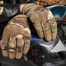 Outdoor Multifunctional Camo Touchscreen Full Finger Tactical Gloves, Lightweight For Cycling And Motorcycle Riding - Multicolor - View 4