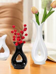 Vaso francês em formato de coração, arranjo de flores hidropônicas para quarto, ornamento para sala de estar, opção de presente - Multicolorido - Ver 4