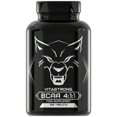 Vitastrong BCAA 4:1:1 Branched Chain Amino Acids 5000 Mg – With Vitamin B6, Leucine, Isoleucine And Valine, 150 Tablets For Pre, Intra And Post Workout