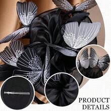 Organza Fascinators Hats - Monarch Tea Party Hat With Hairpin, 2025 Derby Headwear - Màu vàng - Xem 11