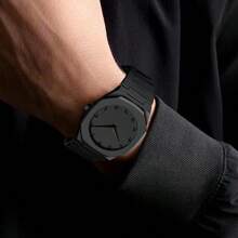 BaGoLee 1pc Men's Quartz Wrist Watch, Polycarbonate Material, Water-Resistant, Fashion Business Watch Suitable For All Occasions, Looks Great On Any Man