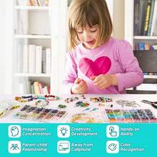 PAXCOO 2278 piezas de cuentas de cristal para hacer joyas, kit de fabricación de anillos de 48 colores, kit de fabricación de joyas de cristal para adultos para hacer brazaletes, aretes y collares - 1 - Ver 6