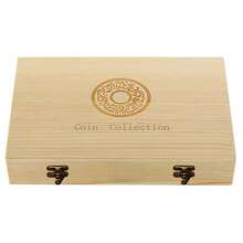 100pcs Coin Capsules Storage Box With Wooden Case Holders Collection Display Box - Wood - View 10
