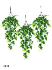 1 件装假藤蔓用于房间装饰人造常春藤花环带夹子绿花悬挂植物仿绿叶卧室美观装饰适用于家庭花园墙壁婚礼 - 彩色 - 查看 12