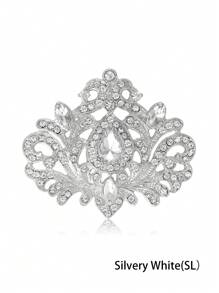 1 broche de strass para noivas, broches de casamento para mulheres, para bolsa, suéter, casaco, chapéu, sapatos, vestido, terno, temporada de casamento