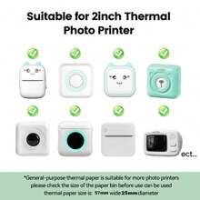 3/6/12 Rolls Of Instant Print Camera Paper, Compatible With Most Instant Print Cameras, Featuring Coreless Thermal Printing Paper That Works With 57Mm Wide Thermal Printers, Allowing For Quick Inkless Printing Suitable For Photos, Labels, Memos, And More.