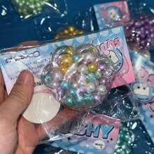Multi-Packaging Realistic Pearl Handmade Squeezing & Stretching Compress Stress Relief Ball Toy, Mini Gift Item