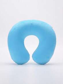 1pc Travel Pillow Neck Pillow Airplane Pillow Travel Car Home Office Travel Neck Flight Pillow Snap Button With Soft Cover, U Shaped Neck Pillow Portable Student Adult Pillow Pad, Supports Neck And Protects Cervical Vertebrae While Studying Or Riding In Car, Office Or Other Travel