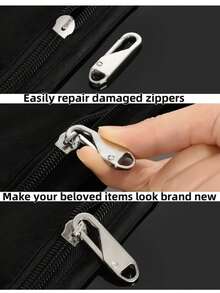4pcs/Set Zipper Repair Patch Kit - Quickly Repair Damaged Zippers On Suitcases, Bags, Etc - Multicolor - View 5