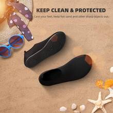 Water Shoes For Women Men Quick-Dry Aqua Socks Swim Beach Barefoot Yoga Exercise Wear Sport Accessories Pool Camping Must Haves Adult Youth Size - 黑色-w001 - 查看 10