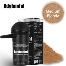 Adglamfu Hair Building Fibers - Natural, No-Mark Fiber For Fuller, 15g Spray-On Formula With Bottle, Perfect For Dates & Parties - 彩色 - 查看 16