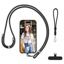 1 Set Minimalist Phone Hanging Strap, Wrist Lanyard, Diagonal Phone Chain, Outdoor Anti-Lost Strong Wrist Band, Keychain