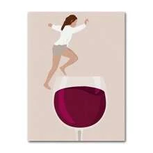 1 Pieza Póster de impresión en lienzo HD de una chica leyendo un libro, arte de pared moderno y simple, opcional con marco, para decoración del hogar, sala de estar o dormitorio