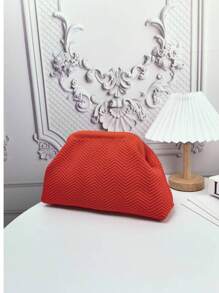 Prezent na Dzień Matki, Dzianinowa Torba w Chmurki, Torba Plażowa W Paski, Modna Kopertówka, Duża Pojemność Torebki, Codzienna Kosmetyczka, Torebka Wieczorowa Pod Pachami, Idealny Prezent Dla Rodziny, Sióstr I Przyjaciółek, Może Pomieścić Wszystkie Niezbędne Kosmetyki