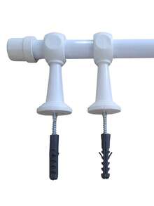 1.50 M 19mm Reinforced Steel Curtain Rod For Living Room, Bedroom, Kitchen - White - View 1