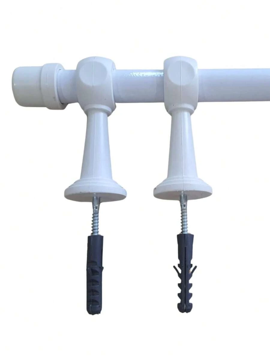 1.50 M 19mm Reinforced Steel Curtain Rod For Living Room, Bedroom, Kitchen - White - View 1