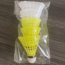 5/10pcs Nylon Badminton Shuttlecocks, Mixed Colors (Yellow/White Option), Lightweight, Durable High-Speed Badminton Shuttles For Outdoor Sports, Suitable For All Ages, Indoor And Outdoor Training