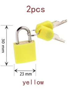1/2/3/5/8/10Pcs Luggage Lock Padlock, Color Plastic Shell Lock Zinc Alloy Small Lock, Locker Lock Small Luggage Padlocks, Mini Colorful Locks With Keys For Suitcase And Luggage, For School Gym Classroom Matching Game Travel Backpack - Multicolor - View 37