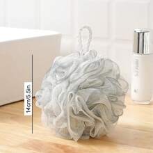 1 块柔软去角质沐浴海绵 - 深层清洁和去角质 - 愉悦的浴室配件，提升您的水疗体验，粉色、绿色