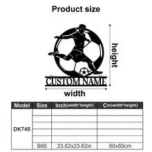 1pc Custom Name Soccer Player Wall Decal, Personalized Boy Name, Football Wall Stickers, Custom Boy Name Soccer Player, Personalized Soccer Decal-Ornaments,Home Decor,Wall Decor,Room Decor,Living Room Decor,Bedroom Decor,Bathroom Decor,Kitchen Decor,House Decor,Personalised Gifts,Graphic Print - Multicolor - View 67