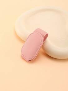 1pc Car Sunglasses Holder Glasses Hanger Clip For Car Sun Visor With Leather Adsorption Automotive Interior Accessories For All Eyeglasses