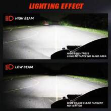 Heyword Heyword 2pcs New Upgraded LED 9005/HB3 9006/HB4 H1 H4 H7 H11 H13 9007 9004 9012 50000LM 180W High Low Beam Car Bulbs 6000K Cooling White Easy To Install 3570 CPS Chip 800% High Brightness