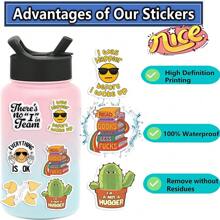 50Pcs Sarcastic Stickers Snarky Stickers Funny Stickers Dark Humor Stickers Offensive Stickers Cartoon Stickers Vinyl Waterproof Stickers Aesthetic Laptop Sticker Pack Skateboard Stickers Water Bottle Stickers Notebook Stickers