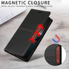 Wallet With Card Slot RFID Blocking Magnetic Flip Faux Leather Case Compatible With Iphone ForSamsung Galaxy Compatible With Xiaomi Redmi Pixel OPPO Realme Xperia Soft Business Shockproof Cover