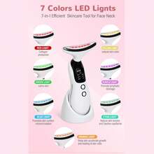 Electric Neck Face Beauty Massage Facial Lifting Device Device Machine Skin Care Tool 400mAh - White - View 5