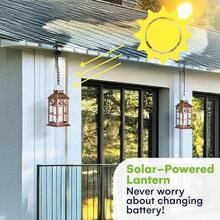 SteadyDoggie Solar Lanterns Outdoor Waterproof Decorative Hanging Patio Lights And Table Lamp Illuminated Smart And No Cord Jar Lantern LED Colorful Light Pathway Lantern For Garden Porch - LightBronze - View 2