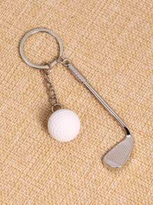 1pc Funny Golf Ball Key Chain Accessory